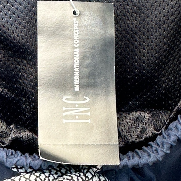 INC International Concepts Quick Dry 5" Swim Trunks - Navy Blue - size Medium - Picture 5 of 6